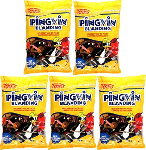 5 x TOMS PINGVIN BLANDING 1000g Incl. Goodie von Flensburger Handel