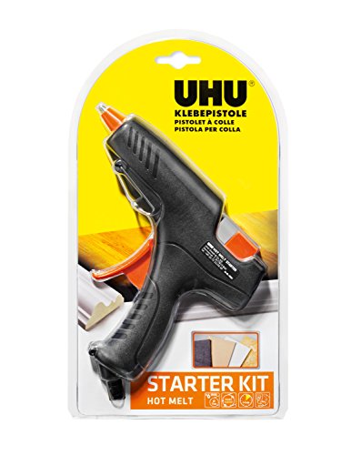 UHU Heißklebepistole Hot Melt Starter-Kit (Pistole + 6 Patronen)