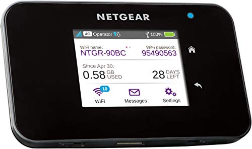 Netgear AC810 Mobiler WLAN Router / 4G LTE Router (AirCard mit bis zu 600 MBits/s Download-Geschwindigkeit, Hotspot für bis zu 15 Geräte, WiFi überall einrichten, für jede SIM-Karte freigeschaltet)
