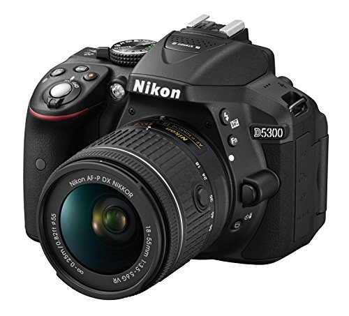 Nikon D5300 Digitale Spiegelreflexkamera + Nikkor AF-P 18/55VR, 24,1 Mbit/s, 7,6 cm (3 Zoll) HD-LCD, 8 GB SD, 300 x Premium Lexar, Schwarz Nikon D5300 Digitale Spiegelreflexkamera + Nikkor AF-P 18/55VR, 24,1 Mbit/s, 7,6 cm (3 Zoll) HD-LCD, 8 GB SD, 300 x Premium Lexar, Schwarz