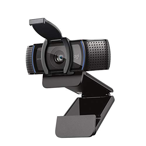 Logitech C920s HD PRO Webcam, Full-HD 1080p, 78° Blickfeld, Autofokus, Belichtungskorrektur, USB-Anschluss, Abdeckblende, Für Skype, FaceTime, Hangouts,etc., PC/Mac/ChromeOS/Android/Xbox One 1er Pack