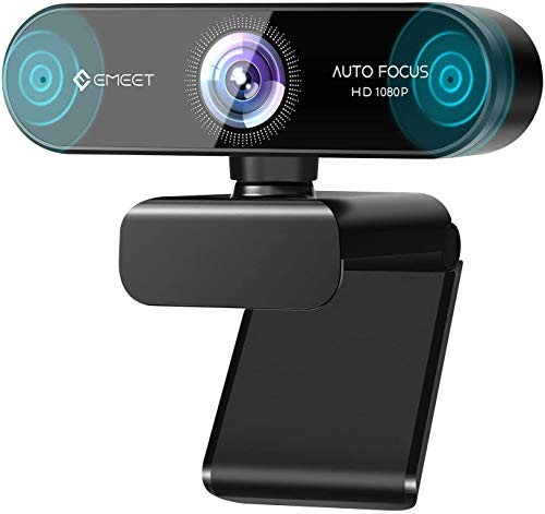 EMEET Webcam 1080P - NOVA Webcam mit Autofokus, Full HD Webcam mit 96° Weitwinkel und 2 Mikrofon mit Rauschunterdrückung, Automatische Lichtkorrektur, für Linux, Mac OS X, Konferenz EMEET Webcam 1080P - NOVA Webcam mit Autofokus, Full HD Webcam mit 96° Weitwinkel und 2 Mikrofon mit Rauschunterdrückung, Automatische Lichtkorrektur, für Linux, Mac OS X, Konferenz