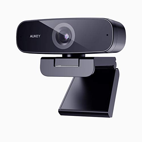 AUKEY 1080p Webcam mit 2 Stereomikrofonen und automatischer Farbkorrektur, PC und Laptop, USB-Webcam für Zoom-Meetings und Videoaufnahmen AUKEY 1080p Webcam mit 2 Stereomikrofonen und automatischer Farbkorrektur, PC und Laptop, USB-Webcam für Zoom-Meetings und Videoaufnahmen
