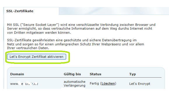 ssl Zertifikat