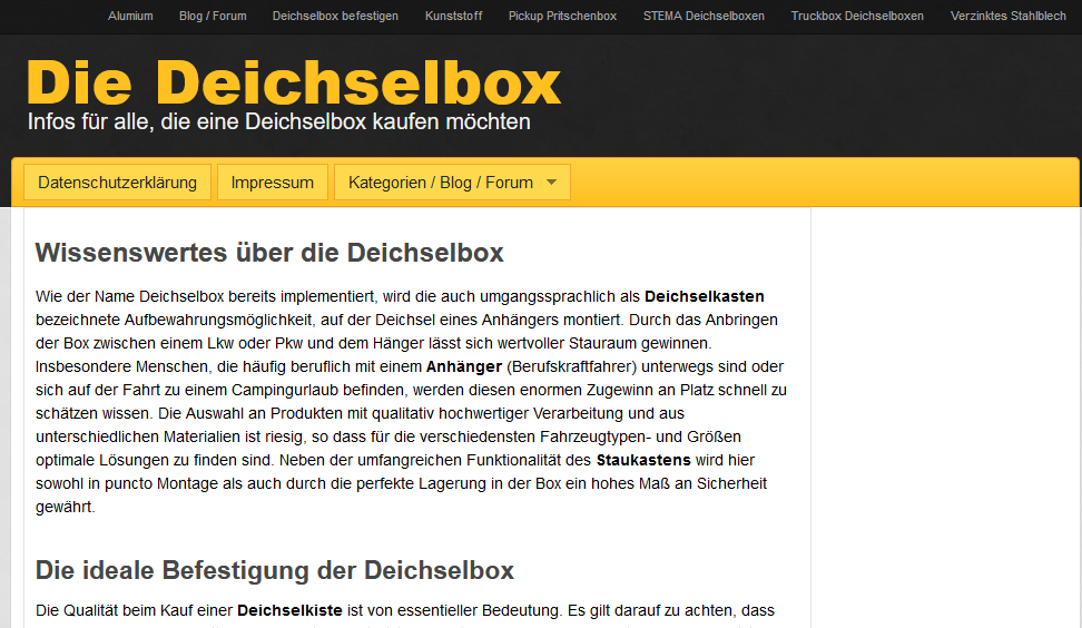 Deichselbox