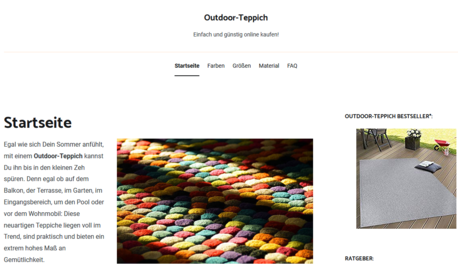 outdoor teppich