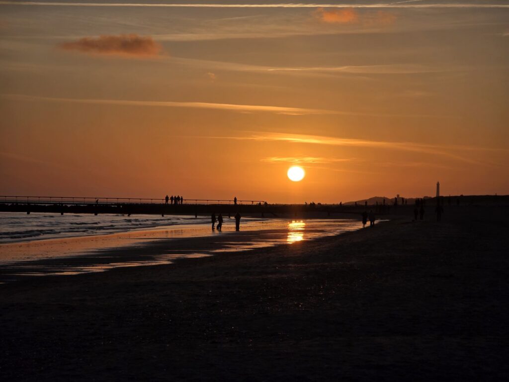 Sonnenuntergang Blavand Strand